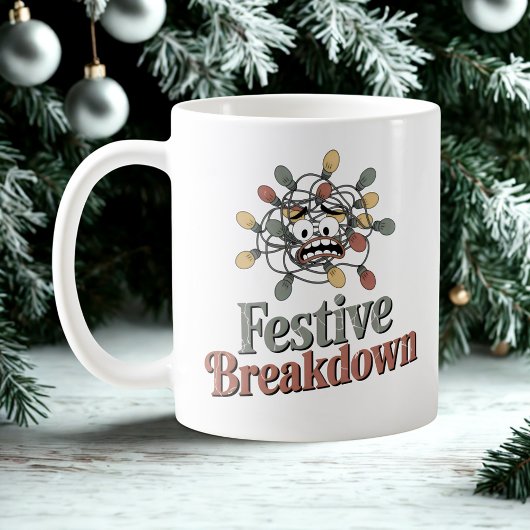 Mug Dérive Festive | Humour des Fêtes de Noël avec des