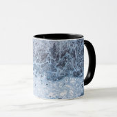 Mug Dérive océanique bleu et gris abstrait (Devant droit)