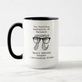 Mug Dérivée de la patience : Compréhension étonnante d (Gauche)
