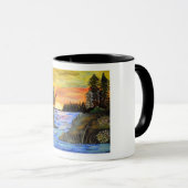 Mug Dériver vers un coucher de soleil (Devant droit)