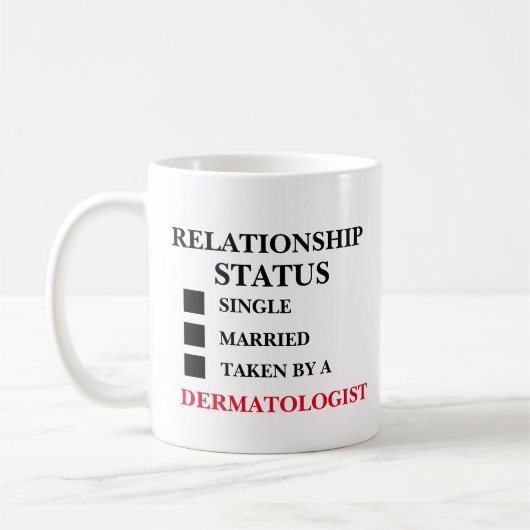 Mug Dermatologue du statut de la relation (Gauche)