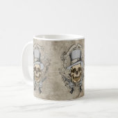 Mug Dernier crâne et armes à feu de mot (Devant gauche)