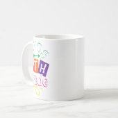 Mug Dernier jour de l'école Adios 4e année de diplôme (Devant gauche)