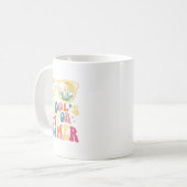 Mug Dernier Jour De L'École Rétro Enseignant École #39 (Devant gauche)