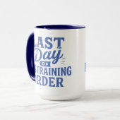 Mug Dernier Jour du Mandat d'Interdiction Bleu Plan (Devant gauche)