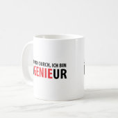 Mug Dernier mich duch bin Ingenieur (Devant gauche)