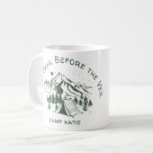 Mug Dernier sentier avant le camp Veil Bachelorette (Devant gauche)