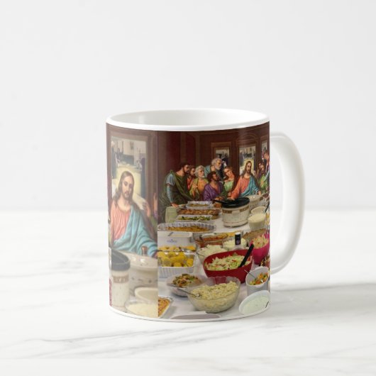 Mug Dernier Souper Potluck luthérienne (Devant droit)