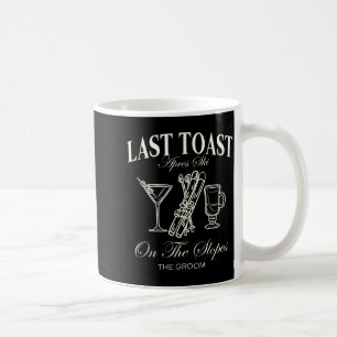 Mug Dernier toast sur les pentes célibataire ski maria