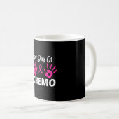 Mug Dernière journée de Chemo empreinte digitale Cance (Devant droit)