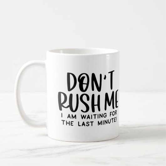 Mug Dernière minute (Gauche)