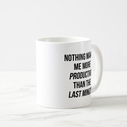 Mug Dernière minute (Devant droit)