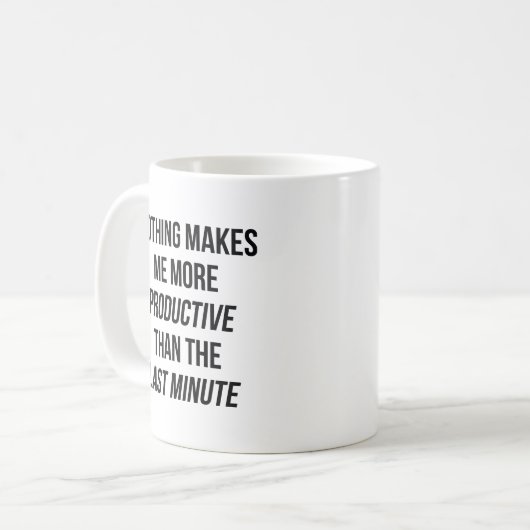 Mug Dernière minute (Devant gauche)