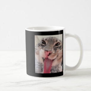 Mug Derpy Tongue Chat Sortir Mème Drôle Weirdcore M'Of
