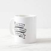 Mug Derrière Chaque Femme Réussie Se Trouve Elle-Même (Devant gauche)