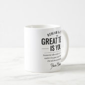 Mug Derrière chaque grande équipe, c'est vous Nom pers (Devant droit)