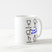 Mug des 8 planètes par symbole (Devant droit)