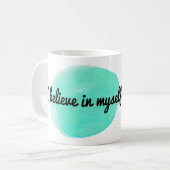 Mug des affirmations motivationnelles pour des gens d' (Devant gauche)