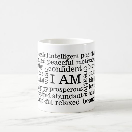 Mug Des affirmations positives d'image saine (Centre)