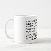 Mug Des affirmations positives d'image saine (Gauche)