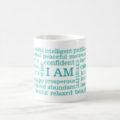 Mug Des affirmations positives JE SUIS Aqua de (Centre)