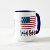 Mug des anciens combattants | Coupe patriotique de (Devant droit)