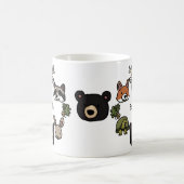 Mug Des animaux de forêt mignons et amicaux, ajoutez v (Centre)