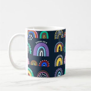 Mug Des arcs-en-ciel clairs sur un arrière - plan somb