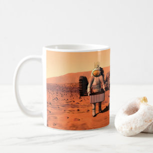 Mug Des Astronautes Mettent En Place Du Matériel Météo