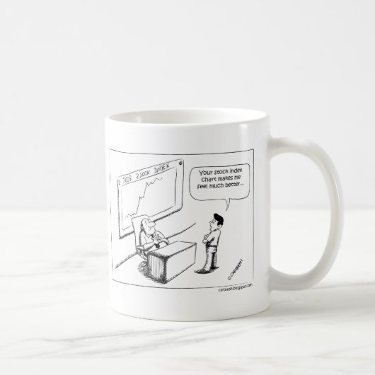 Mug Des autres regardent le diagramme de l'indice des (Droite)