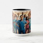 Mug Des blouses blanches aux super-héros (Centre)