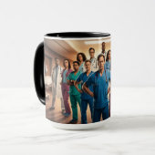 Mug Des blouses blanches aux super-héros (Devant gauche)