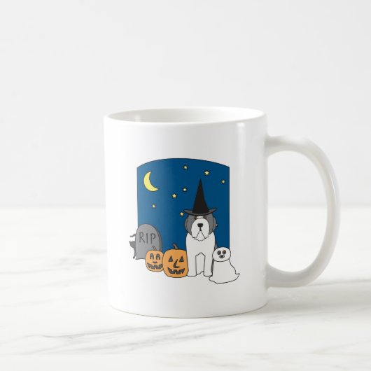 Mug Des bonbons ou un sort Beardie Halloween (Droite)