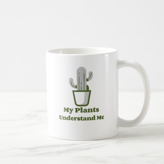 Mug Des cactus verts simples en pot (Droite)