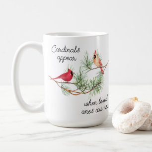 Mug Des cardinaux apparaissent quand les proches sont