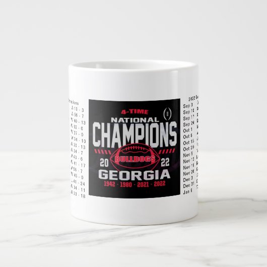Mug des champions nationaux de Géorgie (Devant)