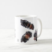 Mug Des chevaux dans la bouche. 3 chevaux souriant, hu (Devant droit)