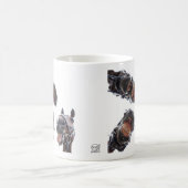 Mug Des chevaux dans la bouche. 3 chevaux souriant, hu (Centre)