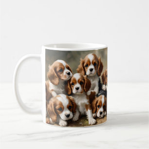 Mug Des Chiots Espagnols Cavaliers Juste Pour Mignonne