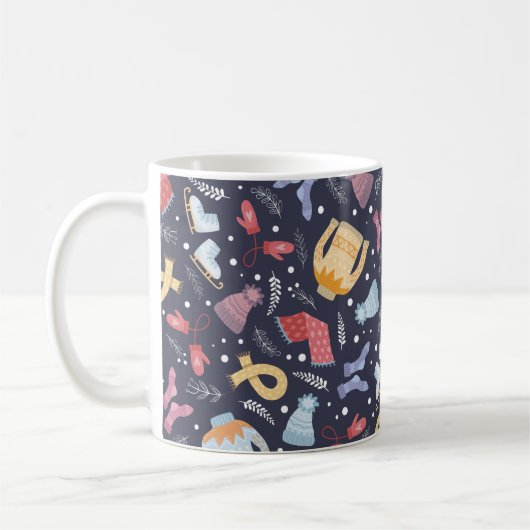 Mug Des choses d'hiver confortables sur un arrière - p (Gauche)