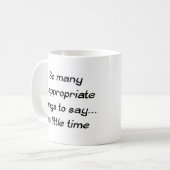 Mug des choses inappropriées à dire (Devant gauche)