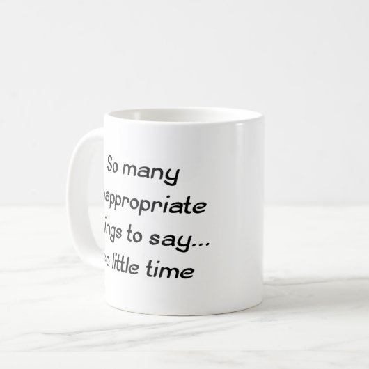 Mug des choses inappropriées à dire (Devant gauche)