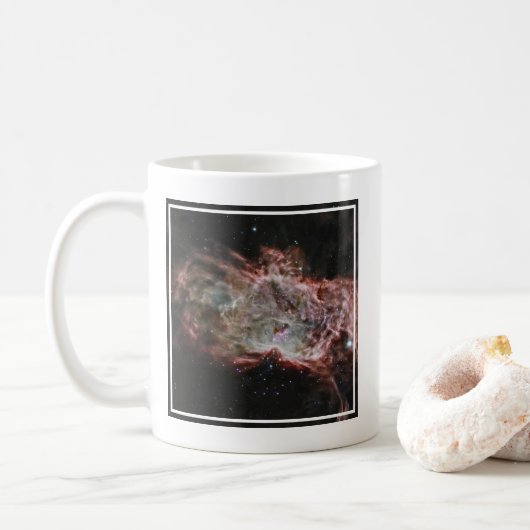 Mug Des Clusters Étoiles Au Centre De La Nebula De Fla (Avec donut)