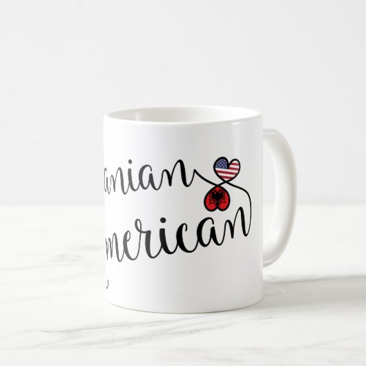 Mug des Coeurs serrés albanais (Devant droit)