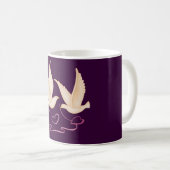 Mug Des colombes blanches qui font bouger les coeurs (Devant droit)