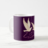 Mug Des colombes blanches qui font bouger les coeurs (Devant gauche)