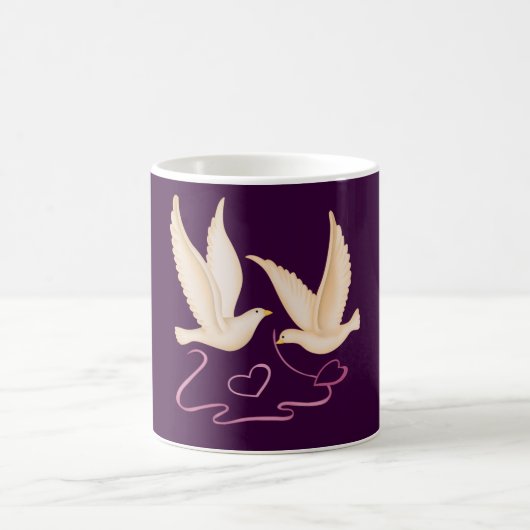 Mug Des colombes blanches qui font bouger les coeurs (Centre)