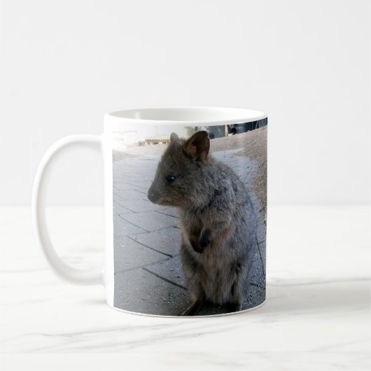 Mug "Des coups de bâton en Australie : une Quokka gris (Gauche)