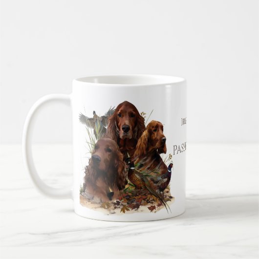 Mug Des couteaux irlandais avec faisans - Chasse à la  (Gauche)