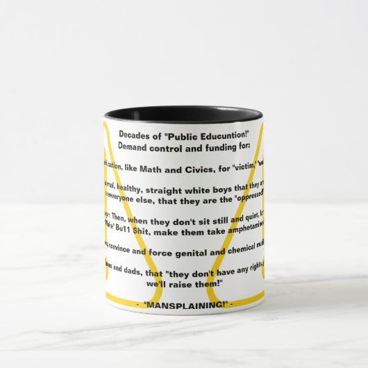 Mug Des décennies "d'Éducation Publique!" (Centre)